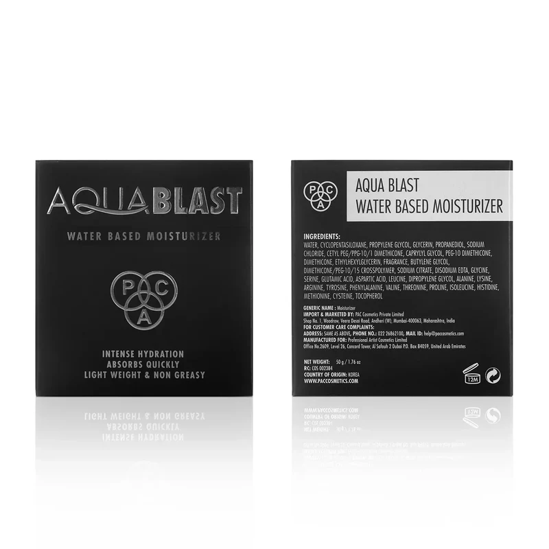 PAC Aqua Blast Water Based Moisturizer